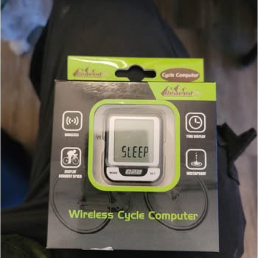 Wireless Cycle Computer Bike Speedometer - White
